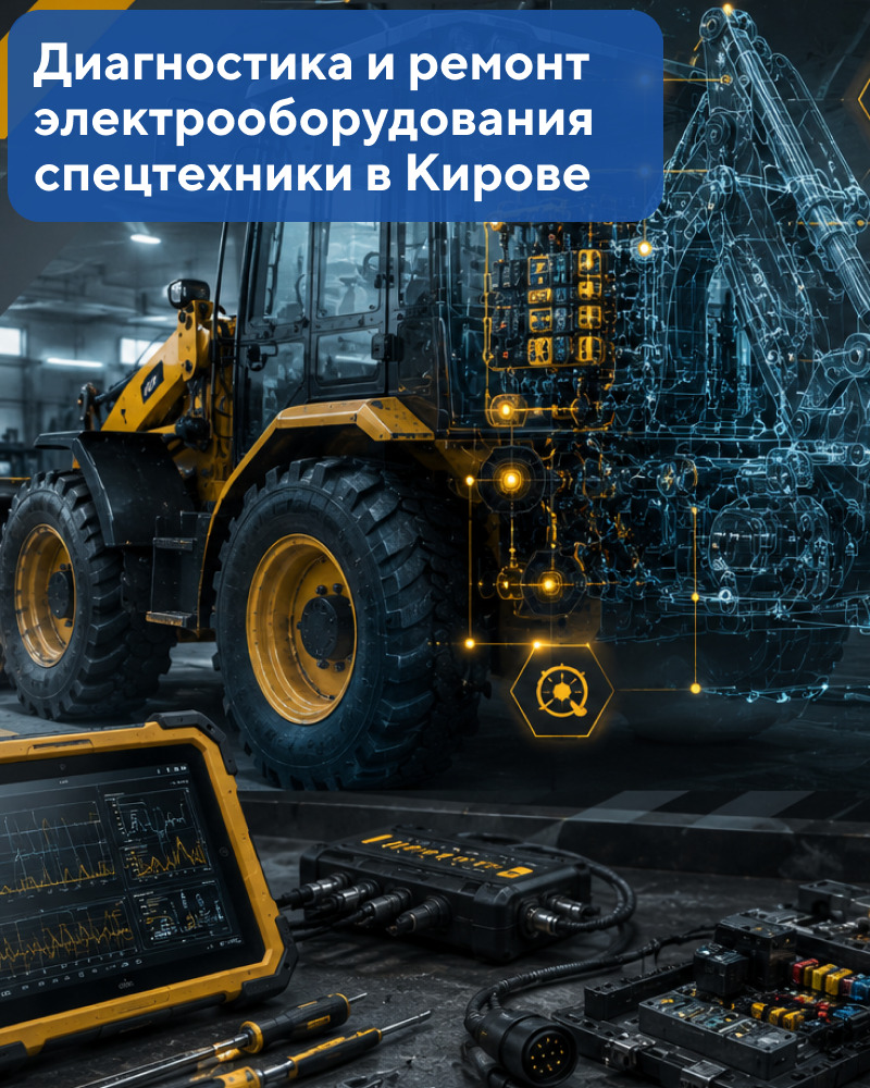 Диагностика и ремонт электрооборудования спецтехники в Кирове