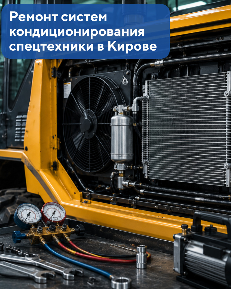 Ремонт и заправка систем кондиционирования спецтехники в Кирове