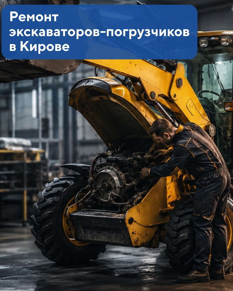 Ремонт экскаваторов-погрузчиков в Кирове