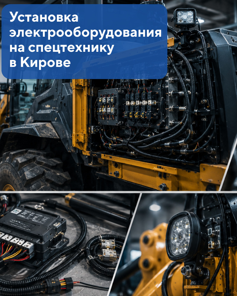 Установка электрооборудования на спецтехнику в Кирове