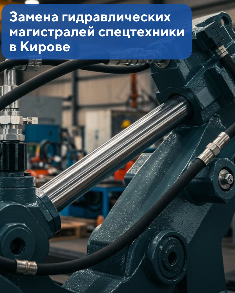 Замена гидравлических магистралей спецтехники в Кирове